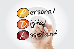 PDA - Personal Digital Assistant acronym