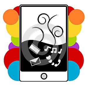 PDA phone illustration