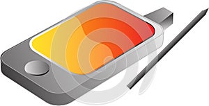 PDA phone illustration