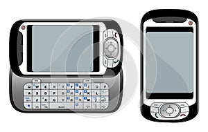 PDA phone vector illustration