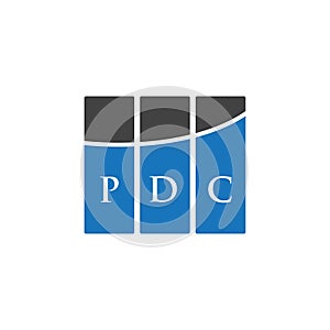 PDC letter logo design on WHITE background. PDC creative initials letter logo concept. PDC letter design.PDC letter logo design on