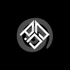 PDD letter logo design on black background. PDD creative initials letter logo concept. PDD letter design