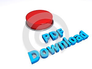 Pdf download button on white