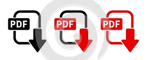 pdf download icon