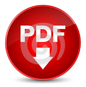 PDF download icon elegant red round button