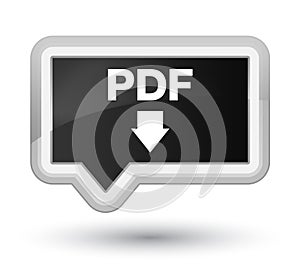 PDF download icon prime black banner button