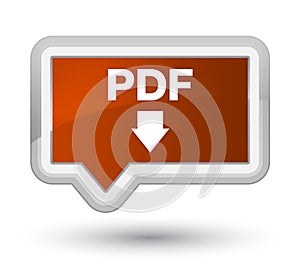 PDF download icon prime brown banner button