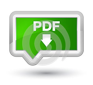 PDF download icon prime green banner button