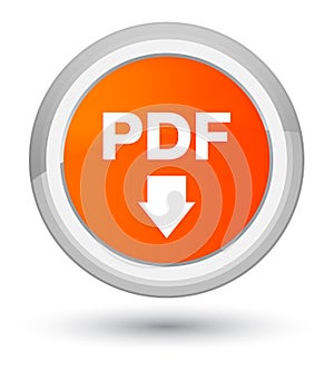 PDF download icon prime orange round button