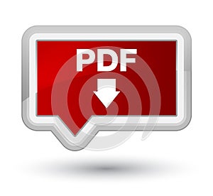 PDF download icon prime red banner button