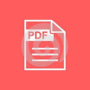 PDF download vector icon.