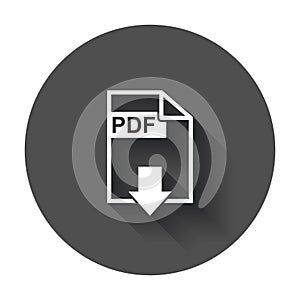 PDF download vector icon.