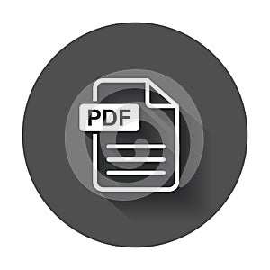 PDF download vector icon.