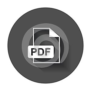 PDF download vector icon.