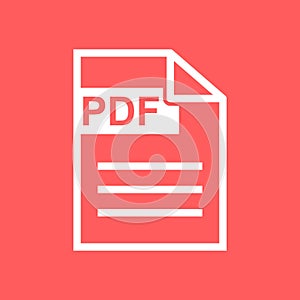 PDF download vector icon.