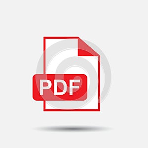 PDF download vector icon.