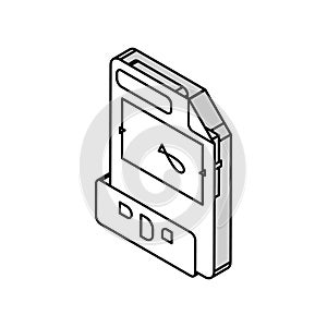 pdf file format document isometric icon vector illustration