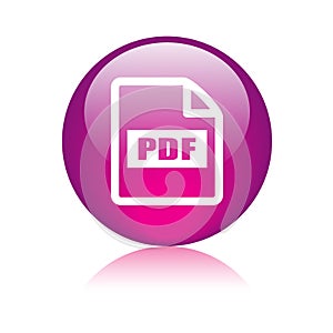 Pdf file format icon