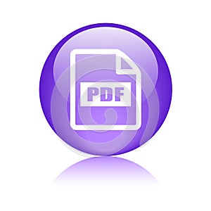 Pdf file format icon