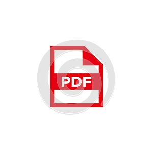 PDF file icon vector design symbol