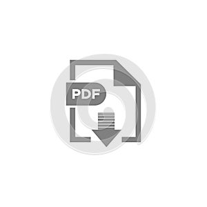 PDF file icon vector design symbol