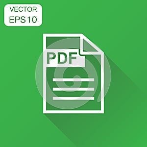 PDF format download icon. Business concept pdf pictogram. Vector