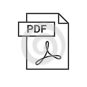 PDF Vector Icon photo