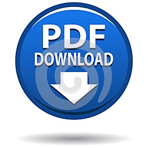 Pdf web icon blue button
