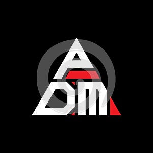 PDM triangle letter logo design with triangle shape. PDM triangle logo design monogram. PDM triangle vector logo template with red