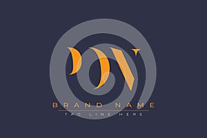 PDN abstract letter logo design