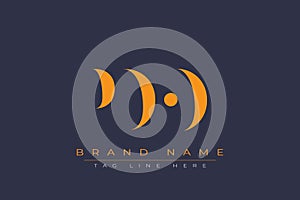 PDO abstract letter logo design