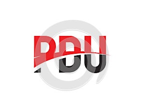 PDU Letter Initial Logo Design Vector Illustration
