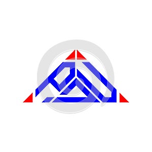 PDU letter logo creative design with vector graphic, PDU