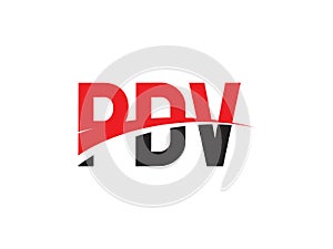 PDV Letter Initial Logo Design Vector Illustration