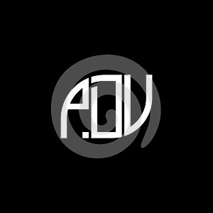 PDV letter logo design on black background.PDV creative initials letter logo concept.PDV vector letter design