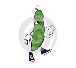 Pea cartoon character