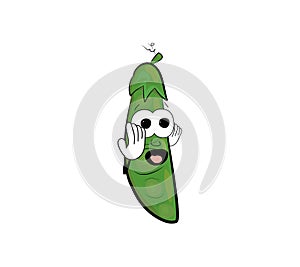 Pea cartoon character