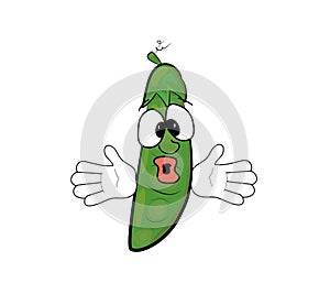 Pea cartoon character