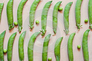 Pea pods and beans