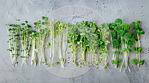 Pea Shoots Microgreen Growth Stages