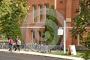 Peabody Hall Bikes Miami University, formerly Western College for Women