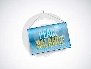 Peace balance sign illustration design