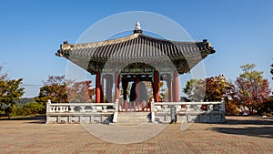 Peace Bell Temple at the Korean DMZ on a sunny autumn morning, South Korea