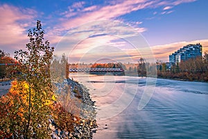 Peace Bridge Under A Sunrise Sky