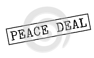 Peace deal black rubber stamp