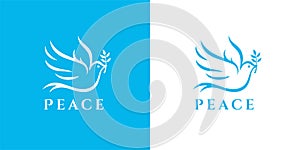 Peace dove logo icon