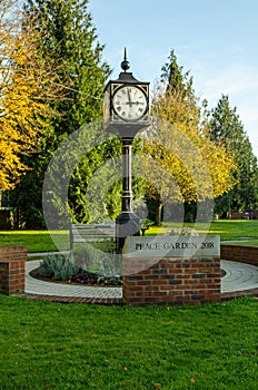 Peace Garden and Clock, Bourne End, Buckinghamshire photo