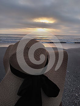 Peace hat ocean sunrise saltlife sunrise