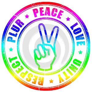 Peace hippy symbol