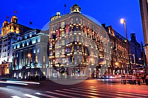 Peace hotel in the bund of Shanghai